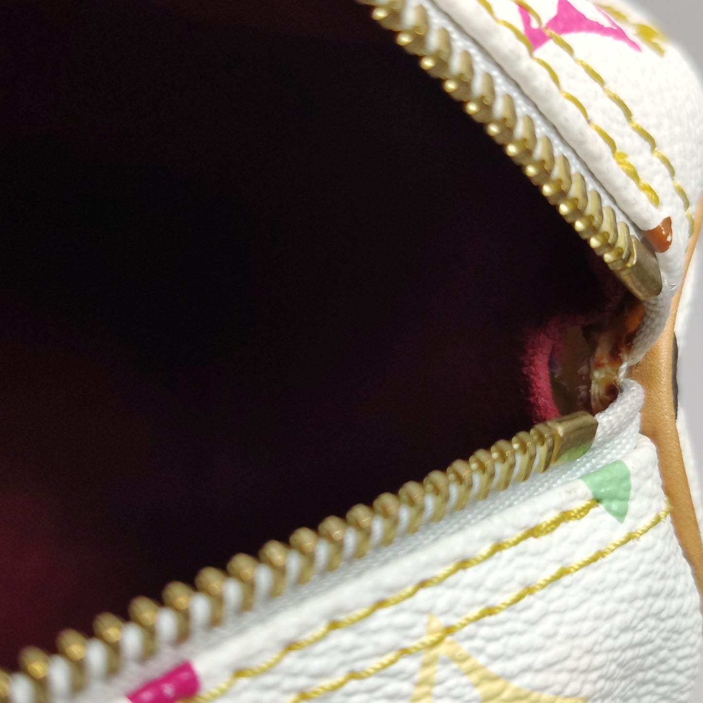 Louis Vuitton x Takashi Murakami Speedy 30 Lock White Multicolor