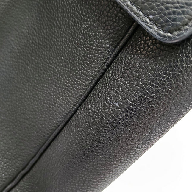 Celine Soft 16 Bag Large Black Grained Calfskin Leather
