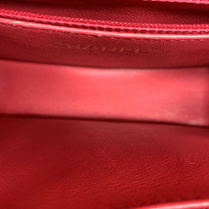 Chanel Business Affinity Small Pink Caviar Leather Top Handle Crossbody Bag