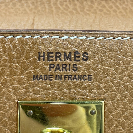 Hermes Kelly 40 Retourne Gold Togo Leather Gold Hardware 1993