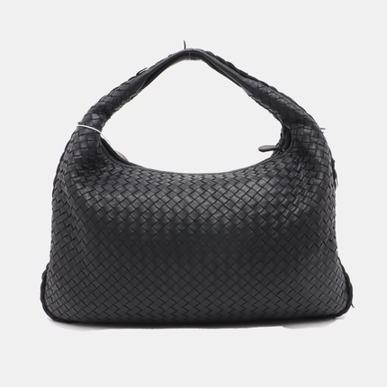 Bottega Veneta Intrecciato Hobo Bag Medium Black Lambskin leather 48cm