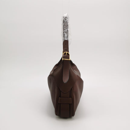 CELINE Romy Medium Hickory Brown Calfskin Leather Shoulder Bag
