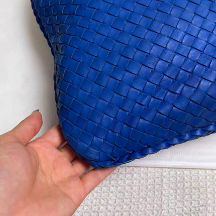 Bottega Veneta Hobo Bag Lambskin leather Royal Blue Medium 45cm
