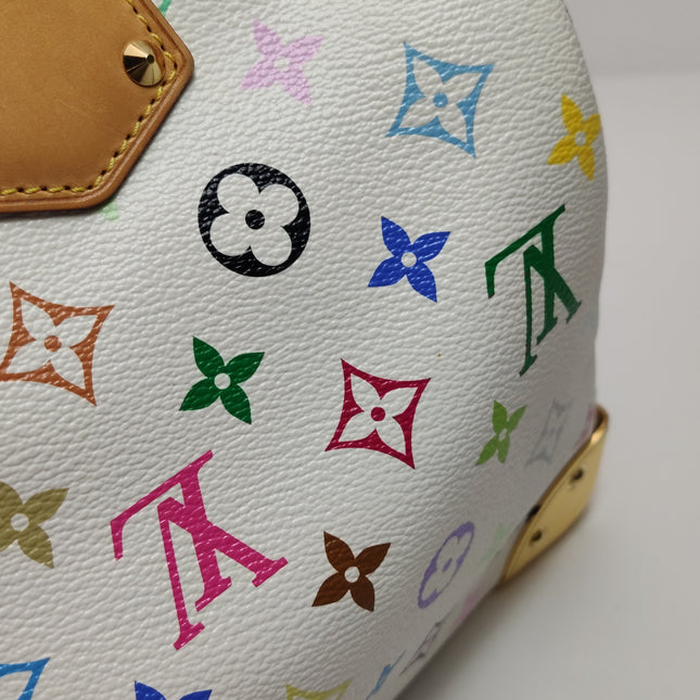Louis Vuitton x Takashi Murakami Speedy 30 Lock White Multicolor