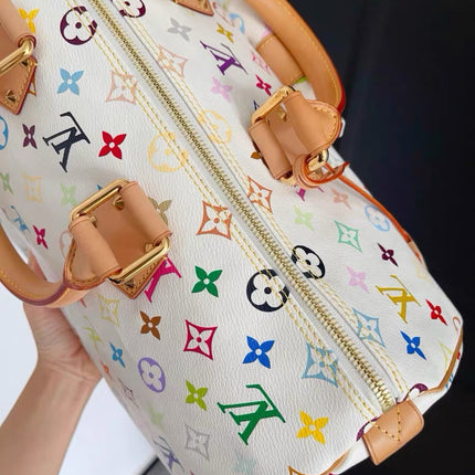 Louis Vuitton x Takashi Murakami Speedy 40 White Multicolor
