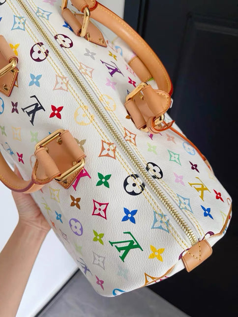 Louis Vuitton x Takashi Murakami Speedy 40 White Multicolor
