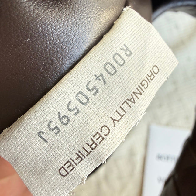 Bottega Veneta Hop Hobo Small Fondant Dark Chocolate Brown Leather 40cm