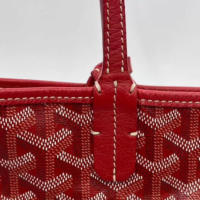 Goyard Saint Louis PM Tote Medium Red Goyardine 2017