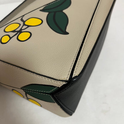 Loewe Puzzle Small Beige Herbarium Holiday Collection Calfskin Leather Crossbody Bag