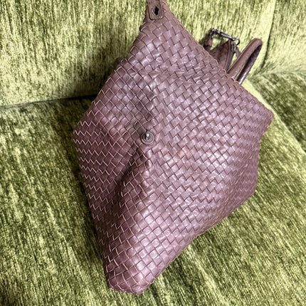 Bottega Veneta Maxi Convertible Tote Dark Chocolate Brown Leather