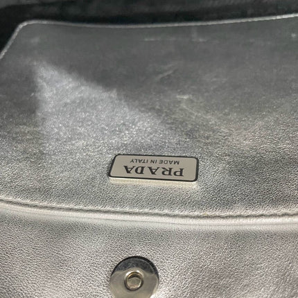 Sold Prada Cleo Silver leather shoulder bag