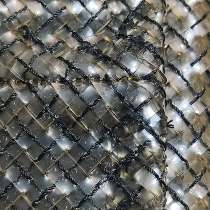 Bottega Veneta Cabat Large Intreccio Transparent Leather and PVC Tote Bag