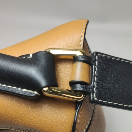 Loewe Puzzle Medium Tricolor Black Yellow Calfskin leather bag