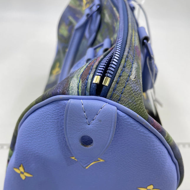 Louis Vuitton x Jeff Koons Speedy 30 Monet Water Lilies Top Handle Bag
