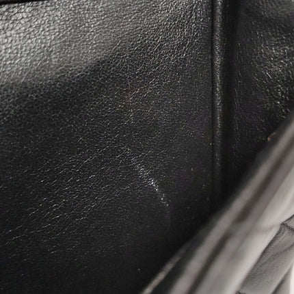 Chanel Double Sided Small Classic Flap Black Lambskin Leather 24k Gold Hardware, 1996-1997