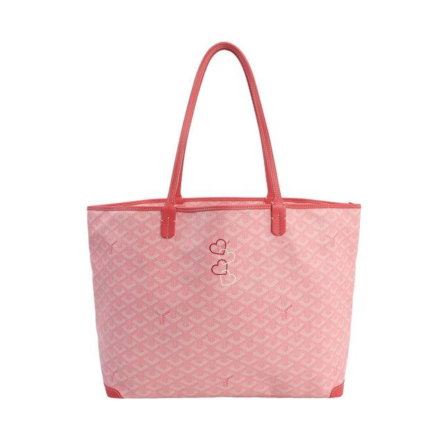 Goyard Artois Tote PM Medium Pink With Zipper and Reinforced Corners 2018-Luxbags