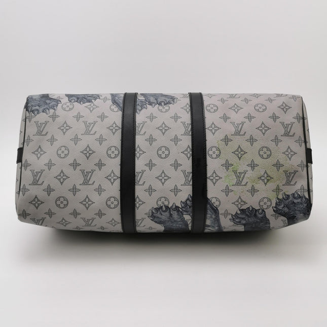 Louis Vuitton x Chapman Brothers Keepall 45 Bandouliere Lion Elephant