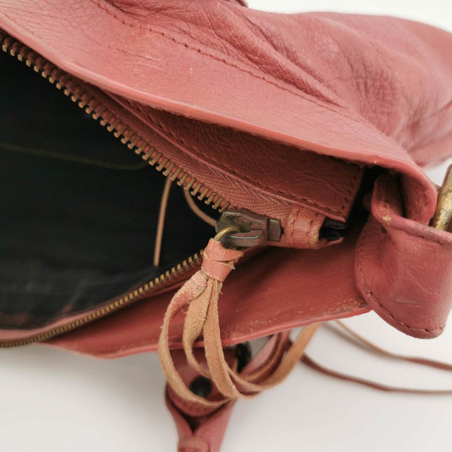 Sold Balenciaga City Bag Pink with black hardware Classic Crossbody Bag