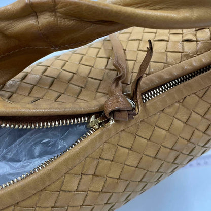 Bottega Veneta Veneta Hobo Camel Lambskin Leather 40cm