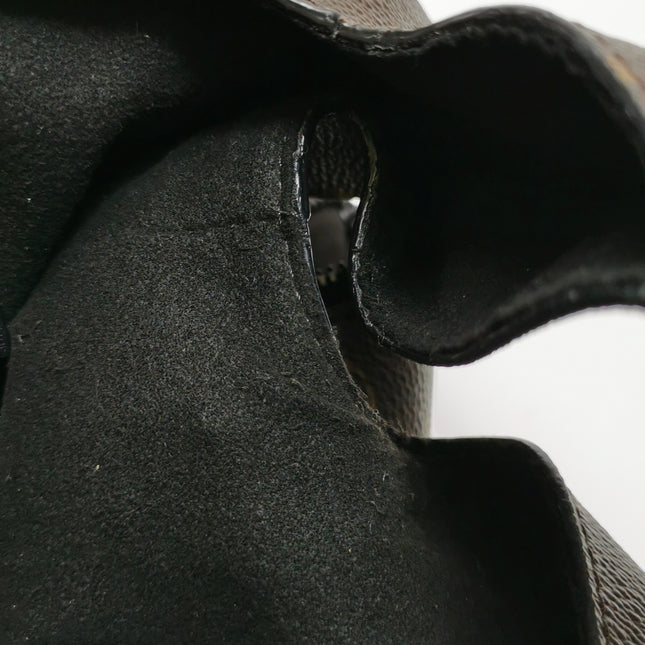 Louis Vuitton Atlantis Small Brown Monogram Canvas Bucket Bag with Strap