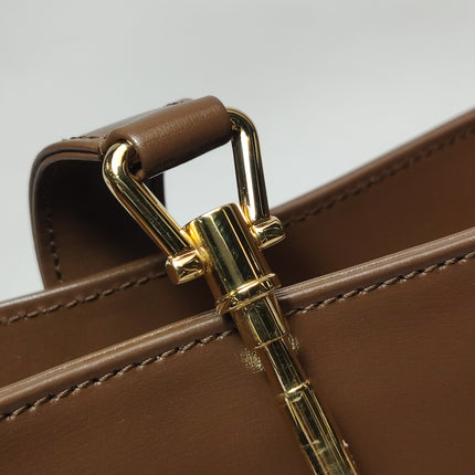 Gucci Jackie 1961 Small Brown Smooth Leather Bag