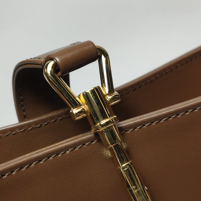 Gucci Jackie 1961 Small Brown Smooth Leather Bag
