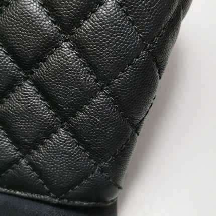 Chanel Coco Handle Medium Black Caviar Leather Silver Hardware, 2016