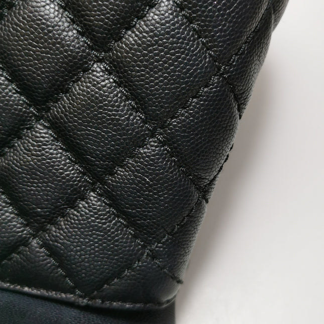 Chanel Coco Handle Medium Black Caviar Leather Silver Hardware, 2016