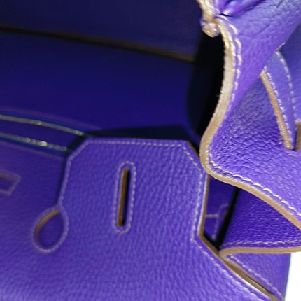 Hermes Birkin 35 Togo Iris Violet Purple Palladium Hardware