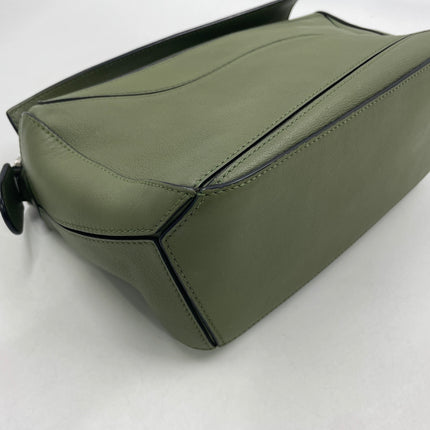 Loewe Puzzle Small Green Calfskin leather Crossbody bag