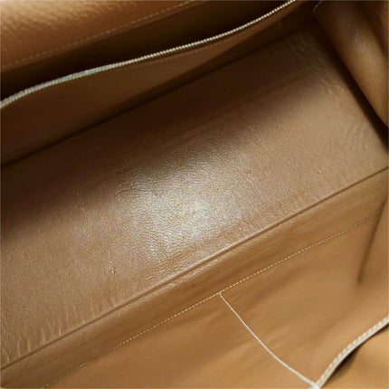Hermes Kelly 40 Retourne Gold Togo Leather Gold Hardware 1993
