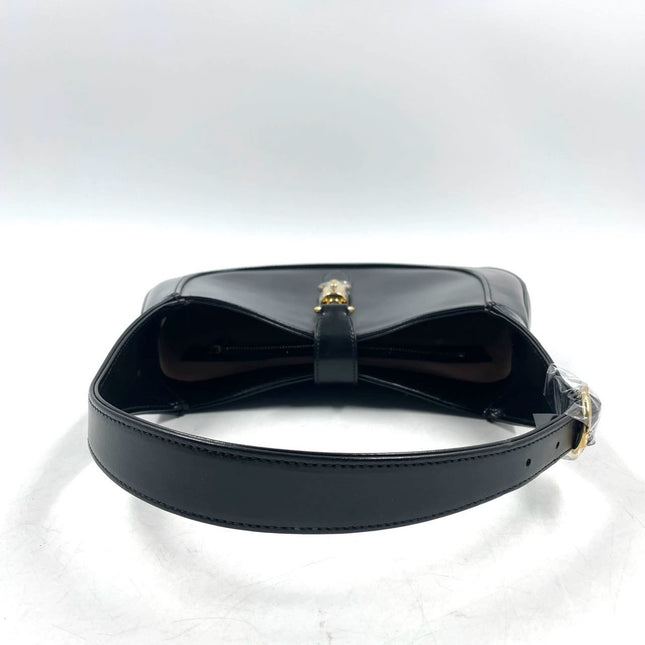 Sold Gucci Jackie 1961 Black Leather Bag with Adjustable Strap Never Worn
