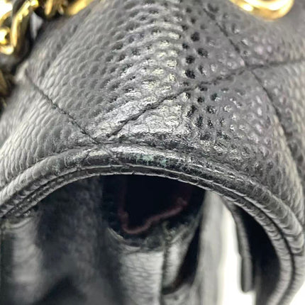 Chanel Classic Flap Medium 2014 Black Caviar Leather Gold Hardware