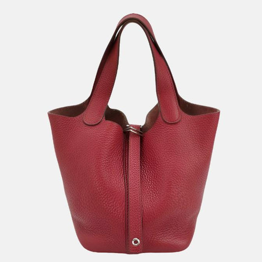 Hermes Picotin 18 Red Clemence Taurillon Leather 2014-Luxbags