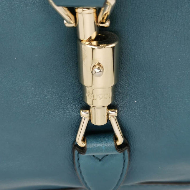 Sold Gucci Jackie 1961 Soft Navy Leather Bag Medium