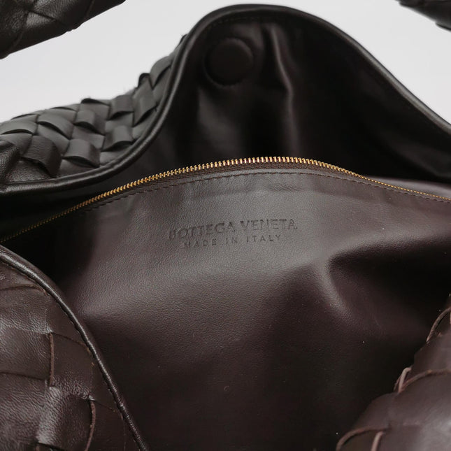 Bottega Veneta Hop Large Leather Fondant Chocolate Brown Hobo Bag