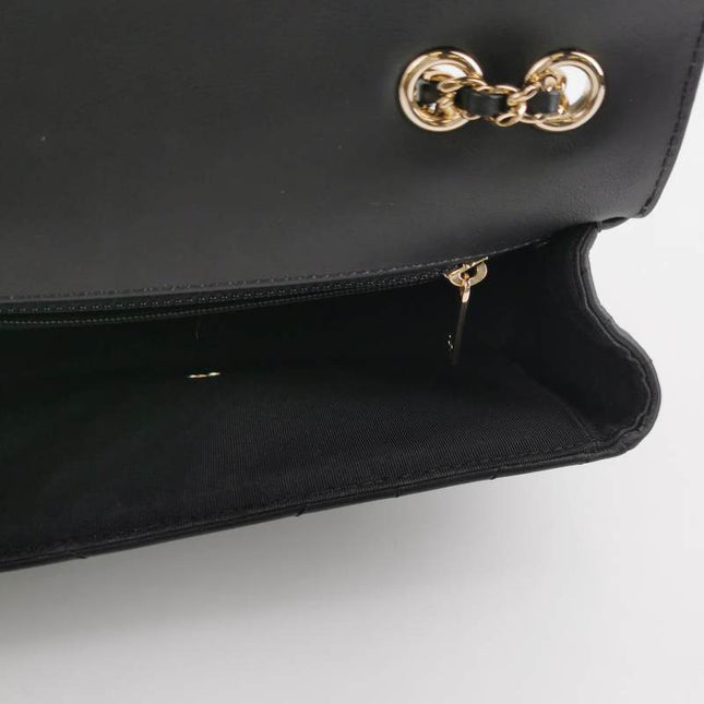 Sold Chanel Classic Flap Rectangular Mini Chevron Quilted Calfskin Leather Black