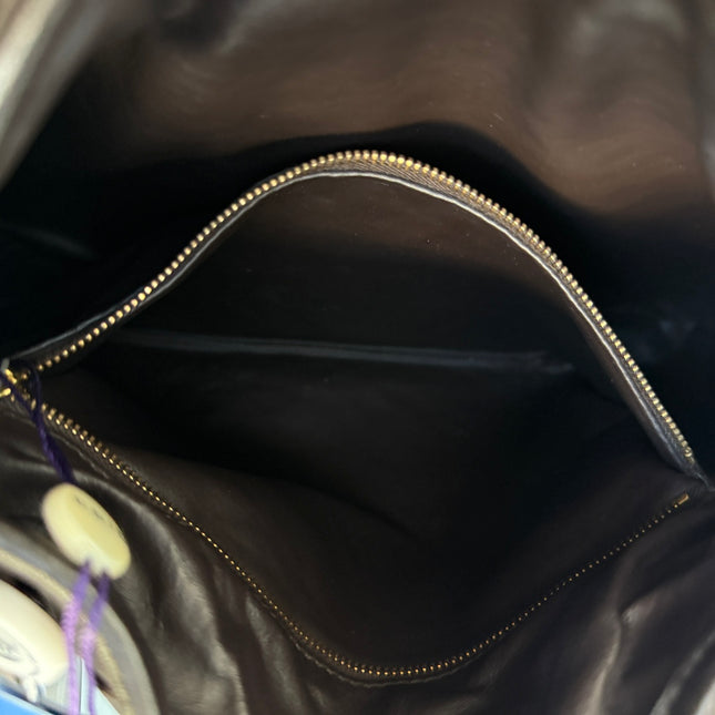 Bottega Veneta Hop Hobo Small Leather Chocolate Brown