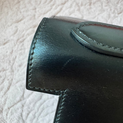 Hermes Kelly 32 Sellier Black Box Leather Gold HW 1987