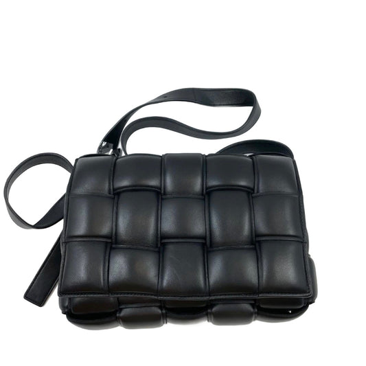 Bottega Veneta Padded Cassette Black Leather-Luxbags