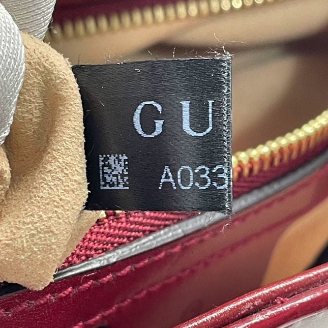 Sold Gucci Jackie 1961 Red Leather Bag Small with Adjustable Strap