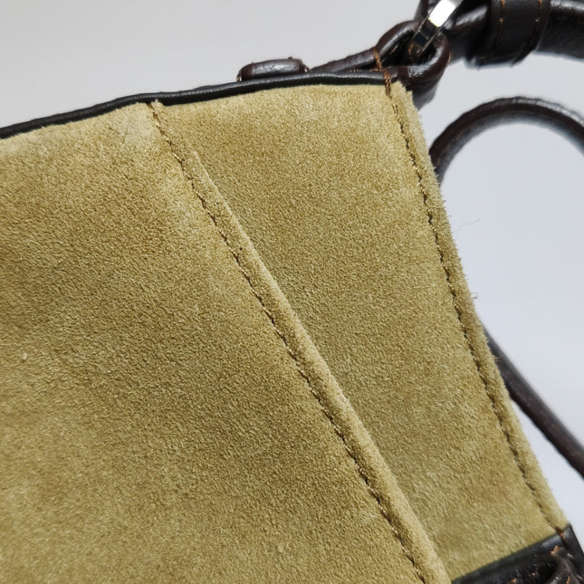 Loewe Brown Suede Shoulder Bag Vintage