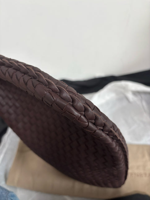 Bottega Veneta Intrecciato Hobo Bag Medium Brown Lambskin leather 40cm