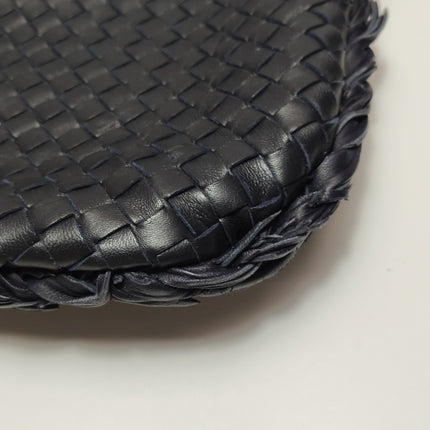 Bottega Veneta Hobo Maxi Midnight Navy Black leather Tiny Fringes 50cm