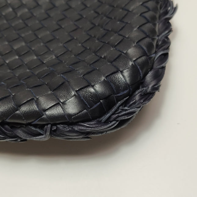 Bottega Veneta Hobo Maxi Midnight Navy Black leather Tiny Fringes 50cm