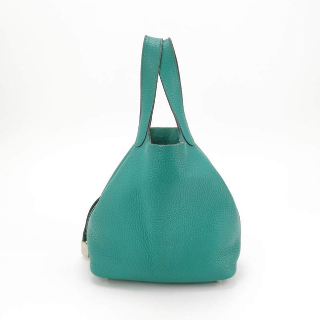Sold Hermes Picotin 18 Clemence Taurillon Leather Green 2019