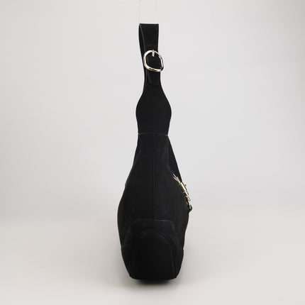 Gucci Jackie 1961 Medium Black Suede Leather Bag