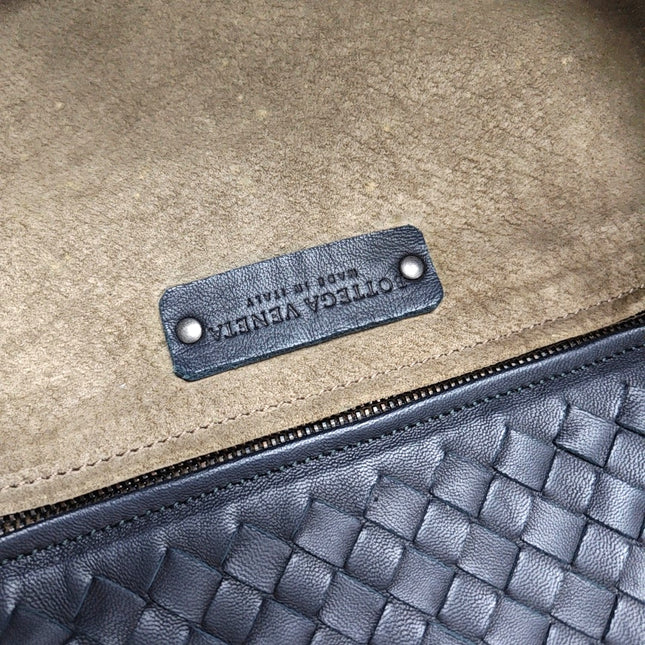 Bottega Veneta Cesta Shopper Tote Intrecciato Black Leather Large 50cm