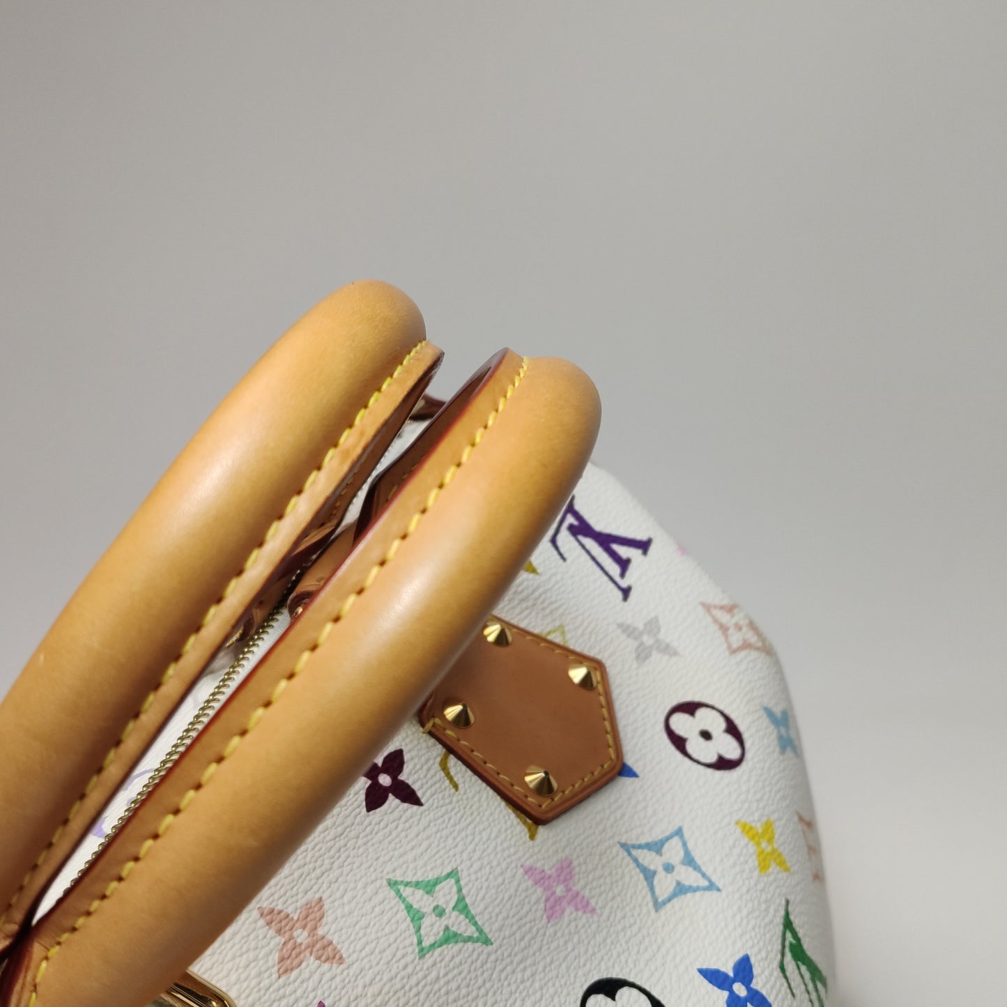 Louis Vuitton x Takashi Murakami Speedy 30 Lock White Multicolor