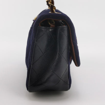 Chanel Classic Flap Mini Métiers d'Art Paris-Hamburg 2018 Wool Nautical Charms